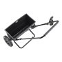 VEVOR Walk-Behind Push Spreader, 50LBS Capacity, Drop Spreader with Hopper Grate, 18 in Spreading Width & 10 Settings, 10 in All Terrain Tires, Garden & Lawn Spreaders for Seed, Fertilizer