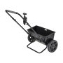 VEVOR Walk-Behind Push Spreader, 50LBS Capacity, Drop Spreader with Hopper Grate, 18 in Spreading Width & 10 Settings, 10 in All Terrain Tires, Garden & Lawn Spreaders for Seed, Fertilizer