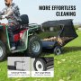 VEVOR Tow Behind Lawn Sweeper, 50 in Pull Behind Lawn Sweeper, 26 cu. ft Large Capacity Leaf & Grass Collector, Heavy Duty Garden Sweeper with Adjustable Sweeping Height for Yard, Lawn, Farm