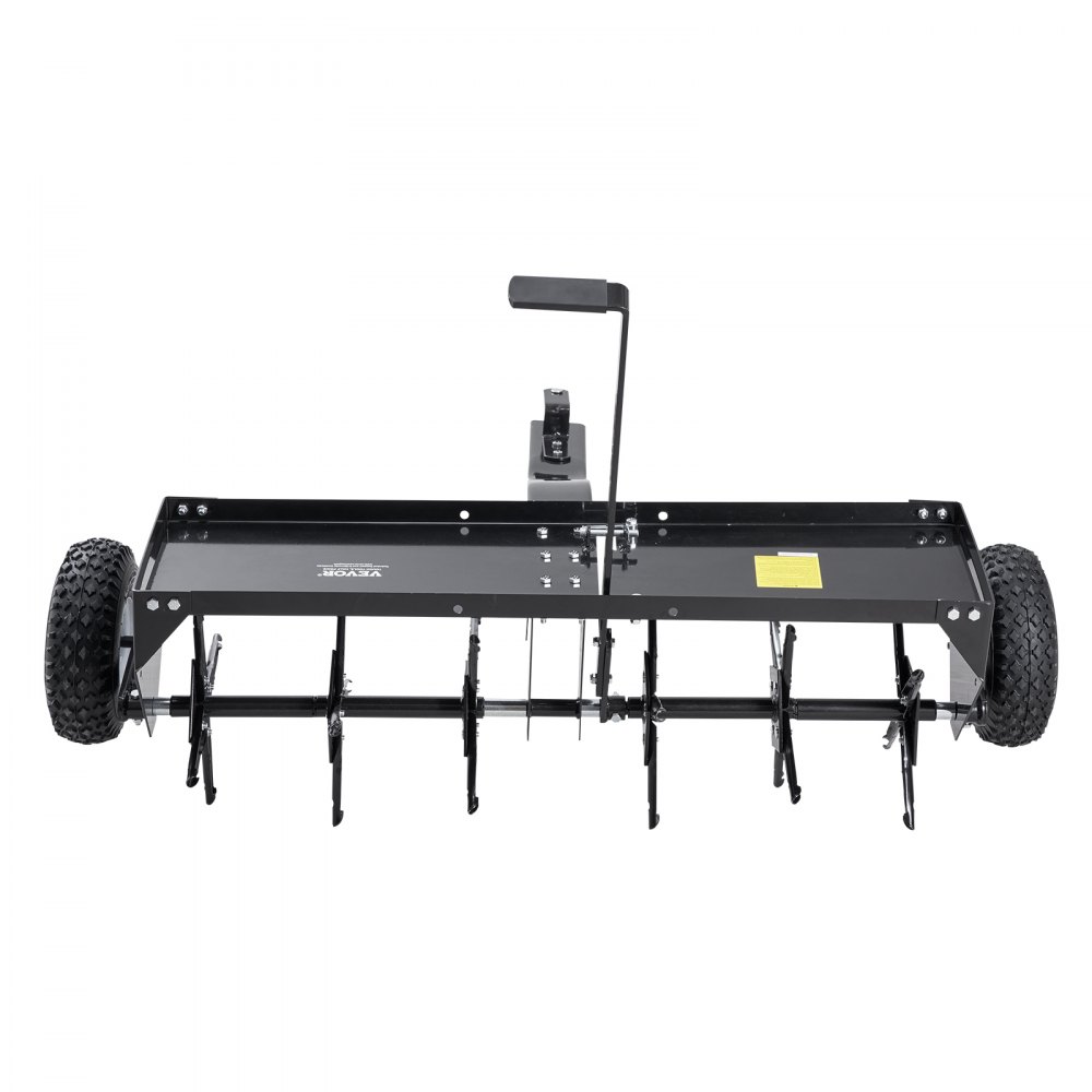 VEVOR Beluchter 1275x980x885 mm, gazonbeluchter met universele koppeling, aanhangerbeluchter met ijzeren spikes, zitmaaier voor tuinen, gazons en boerderijen
