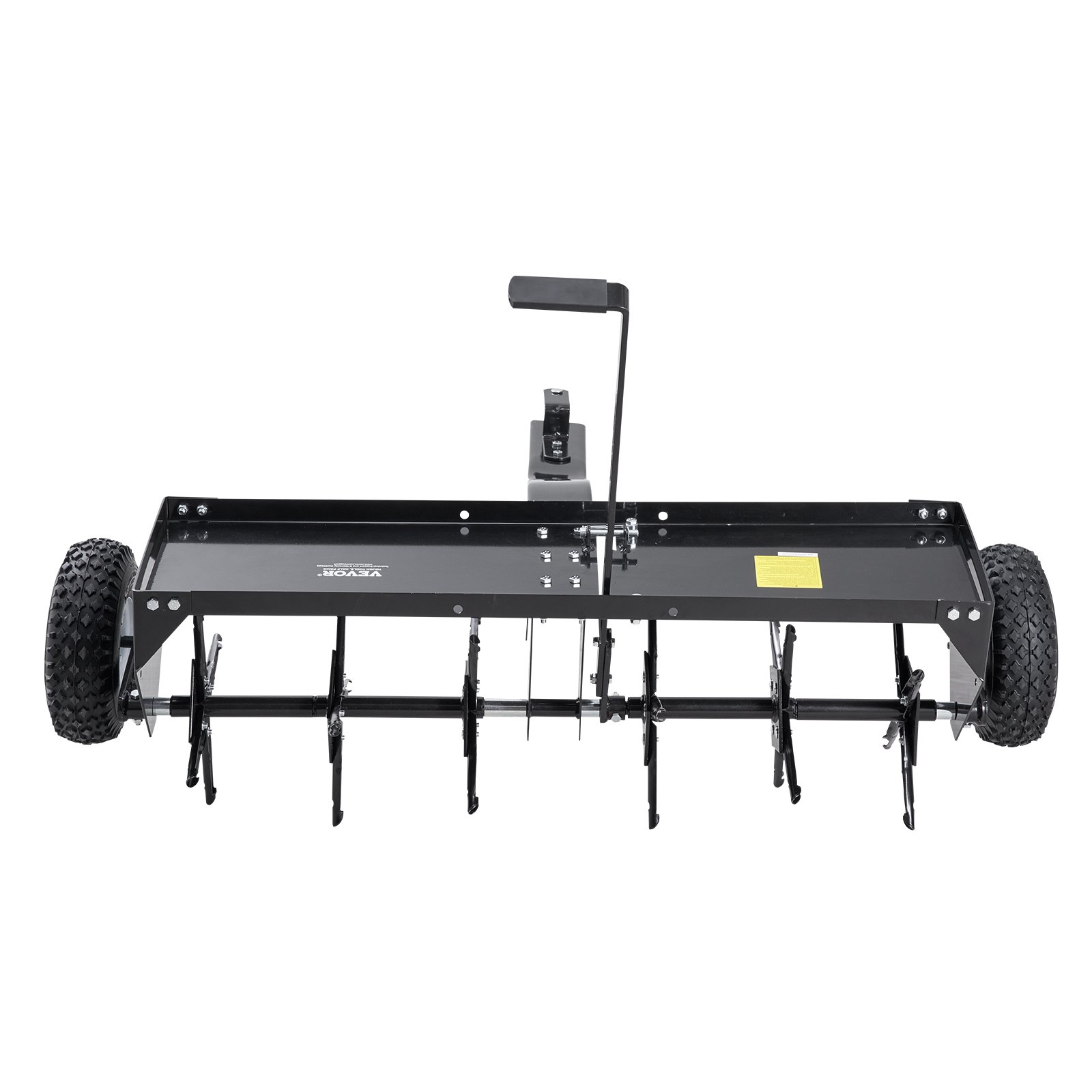 VEVOR Beluchter 1275x980x885 mm, gazonbeluchter met universele koppeling, aanhangerbeluchter met ijzeren spikes, zitmaaier voor tuinen, gazons en boerderijen