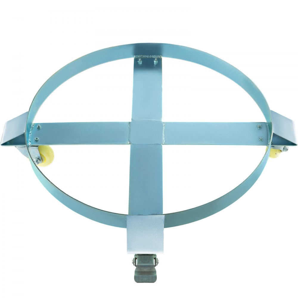 VEVOR Draaibare Trommel Dolly 30 Gallon Met 4 Zwenkwielen Kruisbanden Stabiliteit Handling