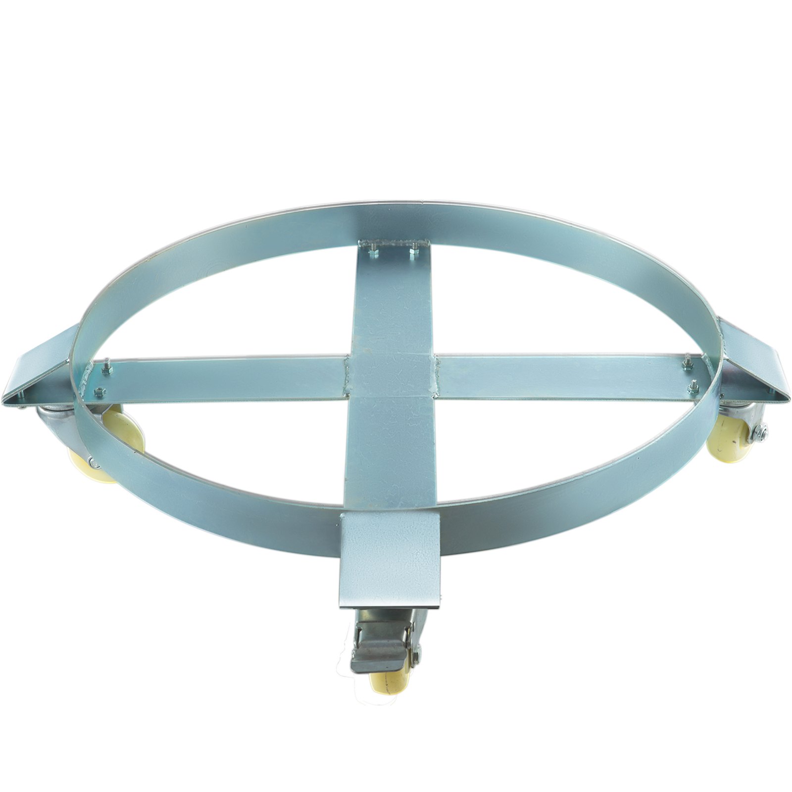 VEVOR Draaibare Trommel Dolly 30 Gallon Met 4 Zwenkwielen Kruisbanden Stabiliteit Handling