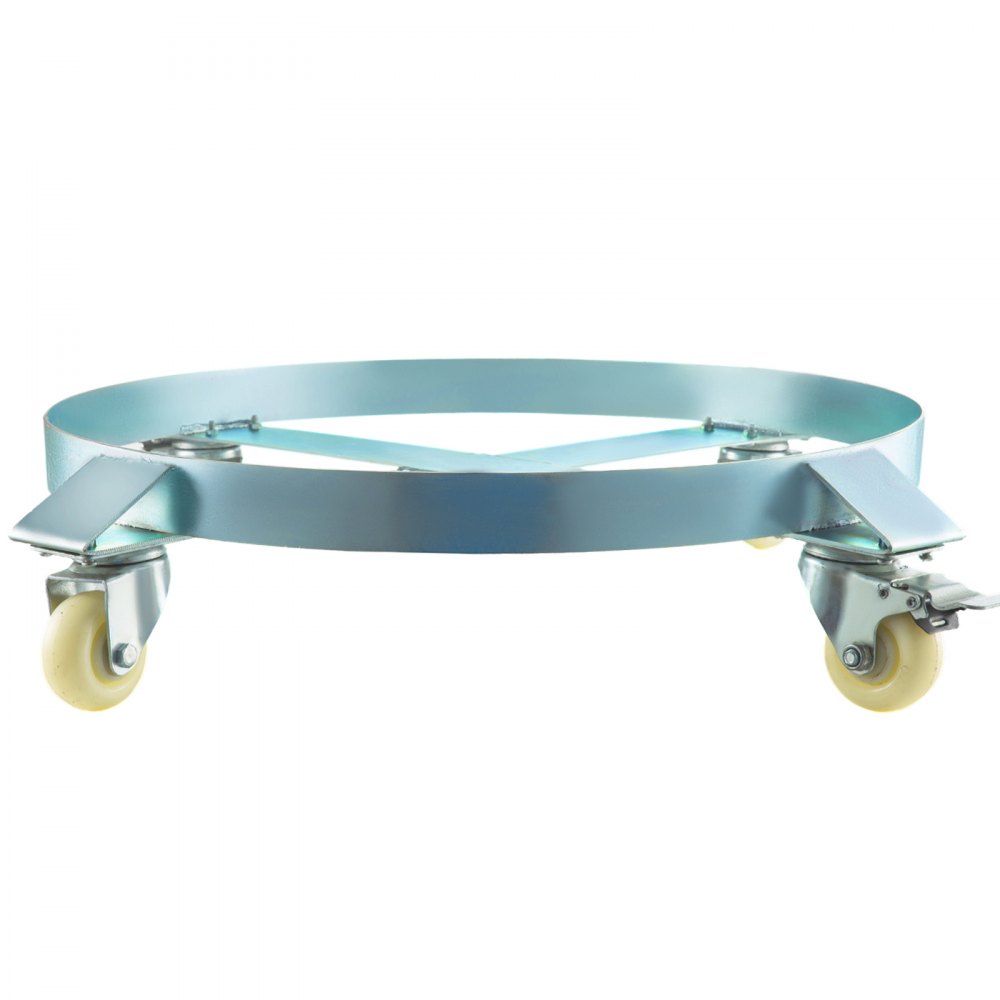 55 Gallon Drum Dolly Barrel Cart 4 Zwenkwielen Stabiliteit Olievat Grijze Fabrieken