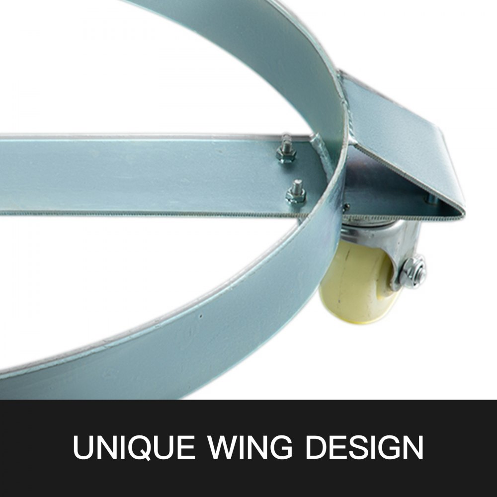 Vevor Olie Vat-transport, Olie Vat-platformwagens, Olie Vat Trolly55 Gallon 4 Rous