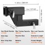 VEVOR Trailer Hitch Riser Tow Adapter Extender for 2" Receiver with 4" Rise/Drop