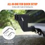 VEVOR trailer hitch riser attached to vehicle, comes with 2 sets of locking pins and replacement kit.