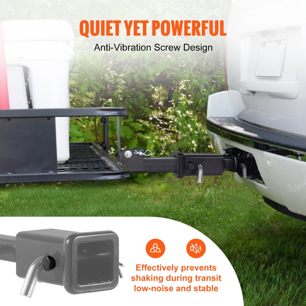 VEVOR Trailer Hitch Extension 2" Receiver Adapter Extender Tow 4000 lbs Capacity