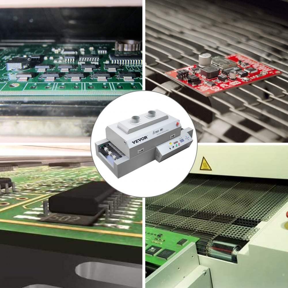 Vevor Reflow Oven Reflow Soldering Machine 300 X 960mm Reflow Machine T960w 220v