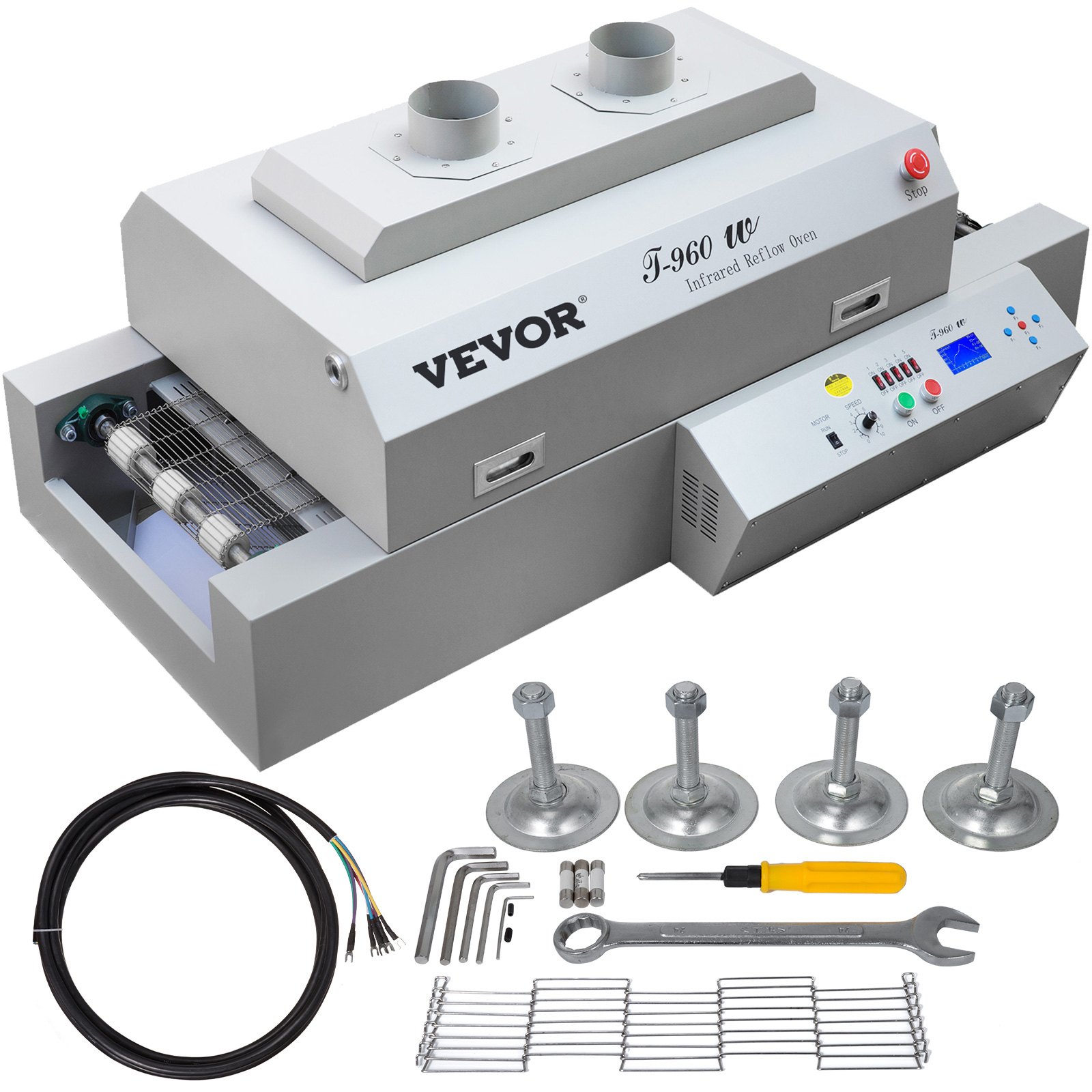 Vevor Reflow Oven Reflow Soldering Machine 300 X 960mm Reflow Machine T960w 220v
