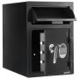 VEVOR Drop Safe 1,2 kubieke voet drop safe met grote voorsleuf, drop cabinet safe met digitaal toetsenbord & 2 niveaus & reservesleutels voor contant geld bankontvangsten