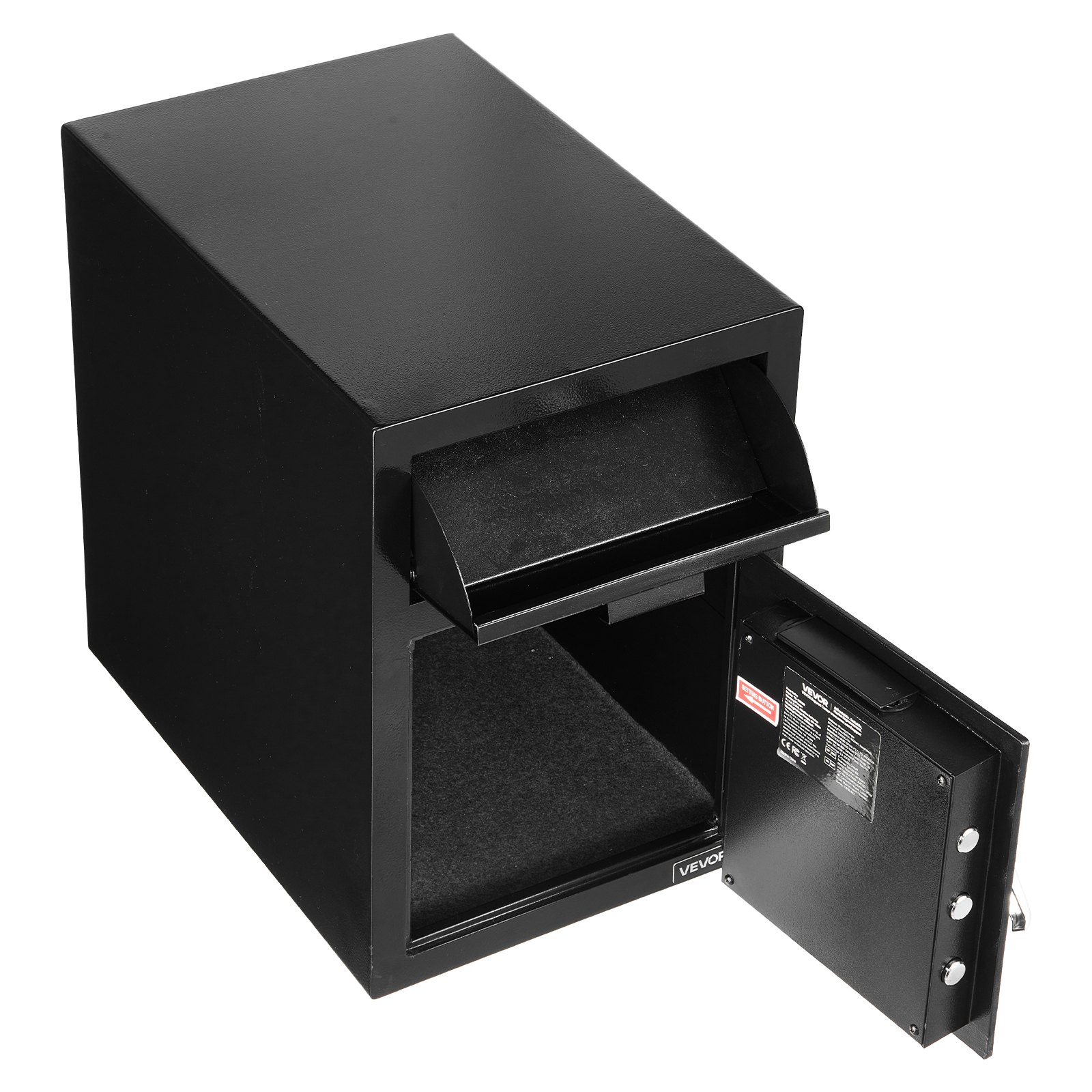VEVOR Drop Safe 1,2 kubieke voet drop safe met grote voorsleuf, drop cabinet safe met digitaal toetsenbord & 2 niveaus & reservesleutels voor contant geld bankontvangsten