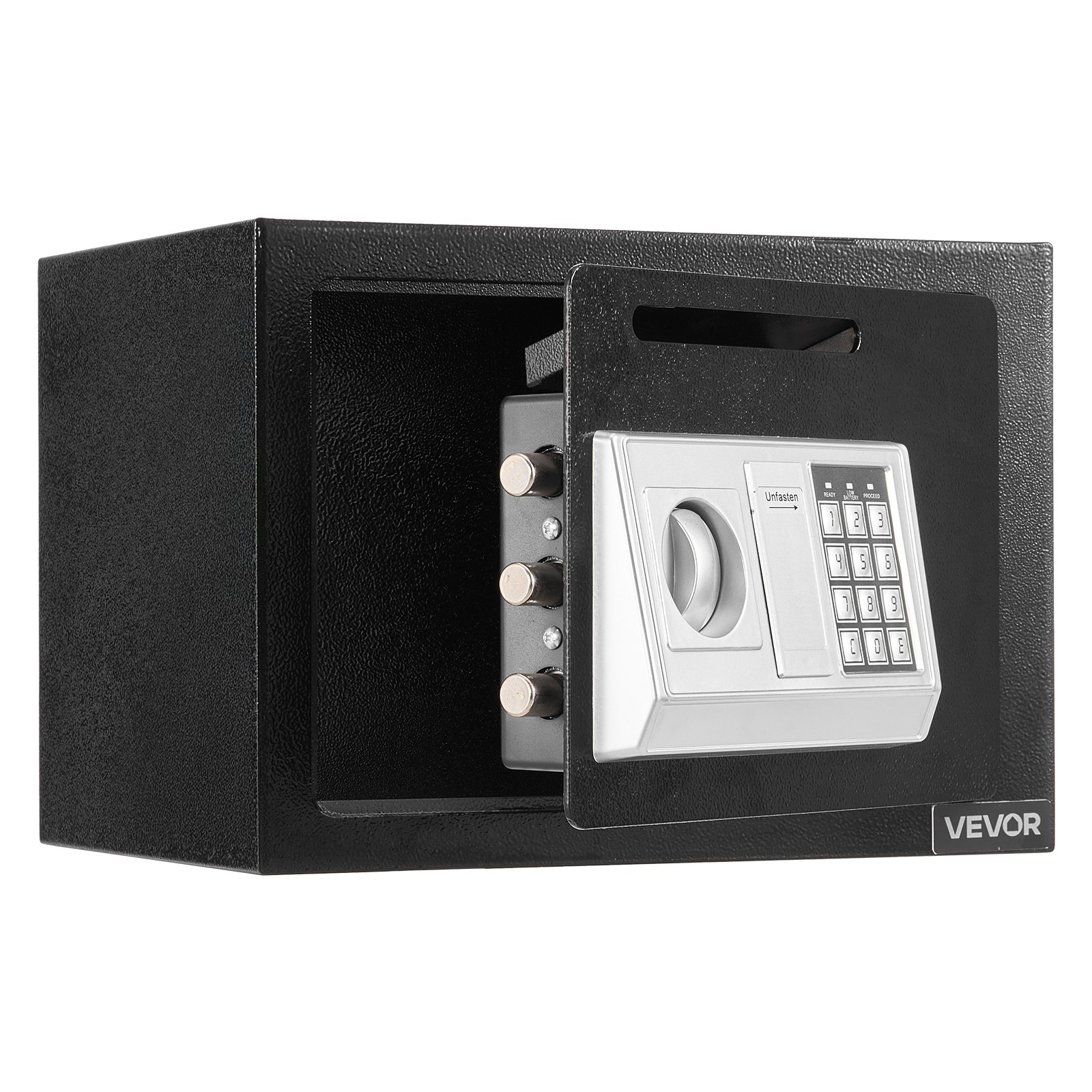 VEVOR Drop Safe 0,6 kubieke voet drop safe met handige drop gleuf aan de voorkant, drop cabinet safe met toetsenbord & draaiknop & 2 sleutels voor contant geld bankbonnen factuur
