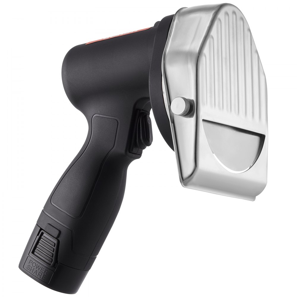 VEVOR Doner Cutter 80W Kebab Cutter, Draadloos Elektrisch Mes Gyro Mes, Turks Shoarma Doner Mes 0-8mm Verstelbare Dikte, Commerciële Kebabsnijder met 100mm Messen Zwart