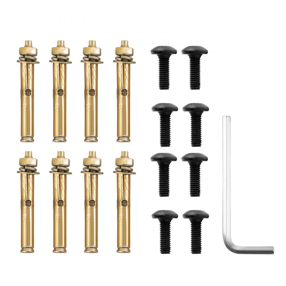 Vevor Trapleuning 2 Palen Leuning Balustrade Trap Rail Voor 4-5 Treden Aluminium