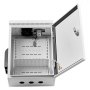 VEVOR Waterdichte Elektrische Kast IP65, Schakelkast van koudgewalst staal met thermostaat, ventilator en regenkap, afsluitbare buitenkast 40 x 20 x 50 cm