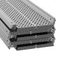 VEVOR Gutter Guards, 5" brede aluminium bladfilters, doe-het-zelf gootbeschermers, 52 stuks, totale lengte 200ft, gatdiameter φ 0,16" en 0,02" dik, past op elk type goot