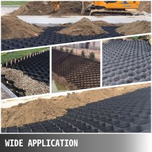 VEVOR geogrid gazonrooster grindrooster honingraatrooster vloerrooster roosterpanelen