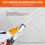 VEVOR Ceiling Tiles 48-Pack 20 x 20 in Polystyrene Easy Installation Glue-up