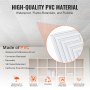 VEVOR Ceiling Tiles 12-Pack 24 x 24 in PVC Easy Installation White Echo Pattern