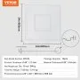 VEVOR Ceiling Tiles, 12-Pack 24 x 24 in, Drop Ceiling Tiles Premium PVC Sheet, Easy Installation/ Cutting Plastic Glue-up Ceiling Tile, Ceiling Covering for Home/Office Decoration, White Geometric
