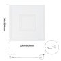 VEVOR Ceiling Tiles, 12-Pack 24 x 24 in, Drop Ceiling Tiles Premium PVC Sheet, Easy Installation/ Cutting Plastic Glue-up Ceiling Tile, Ceiling Covering for Home/Office Decoration, White Geometric