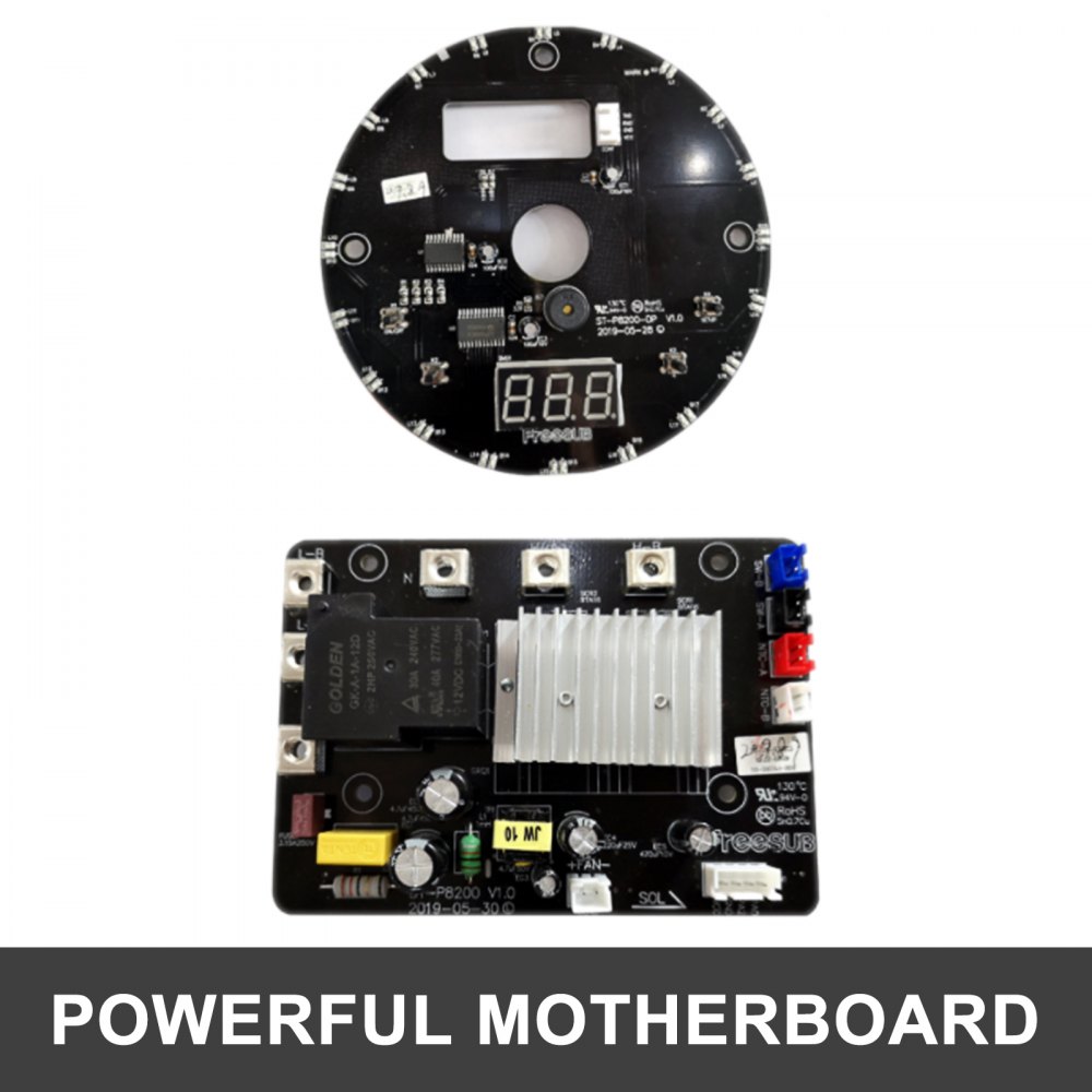 VEVOR 15x12Inch Heat Press Machine 5 in 1 Heat Press 30x38cm Professional Multifunctional Heat Press Digital Hot Sublimation Machine White for Mug Plate and Cap Transfer