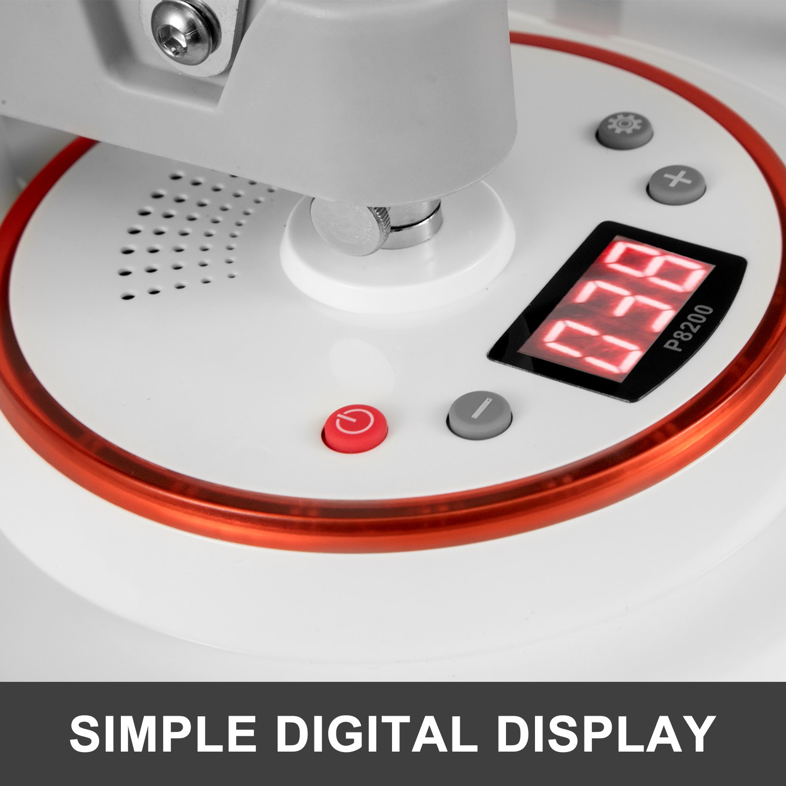 VEVOR 15x12Inch Heat Press Machine 5 in 1 Heat Press 30x38cm Professional Multifunctional Heat Press Digital Hot Sublimation Machine White for Mug Plate and Cap Transfer