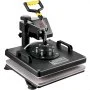 VEVOR 8 in 1 hittepers voor textieltransferpers Textielpers met plaatpers van 38 x 38 cm, textieldrukpers van 1250 W, geschikt voor hoeden, petten, T-shirts, mokken