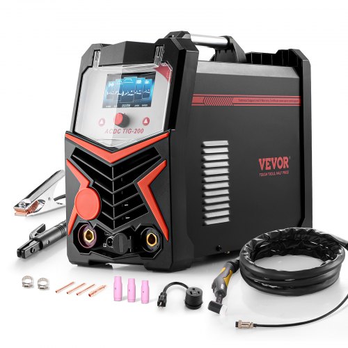 VEVOR TIG-lasapparaat 6-in-1 AC/DC-lasapparaat Pulse Spot MMA-staaf IGBT LED
