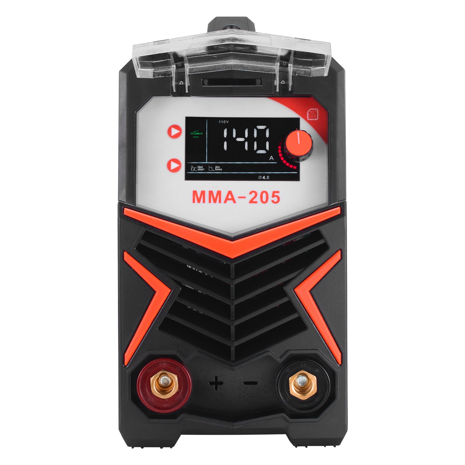 VEVOR MMA-lasapparaat, 205A 2-in-1 MMA-lift TIG-elektrodelasapparaat, IGBT-inverterlasapparaat met digitaal display, Hot Start Arc Force anti-aanhechting (liftbrander niet inbegrepen)