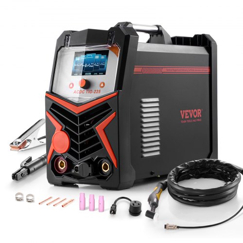 VEVOR TIG-lasapparaat 6-in-1 AC/DC-lasapparaat Pulse Spot MMA-staaf IGBT-omvormer