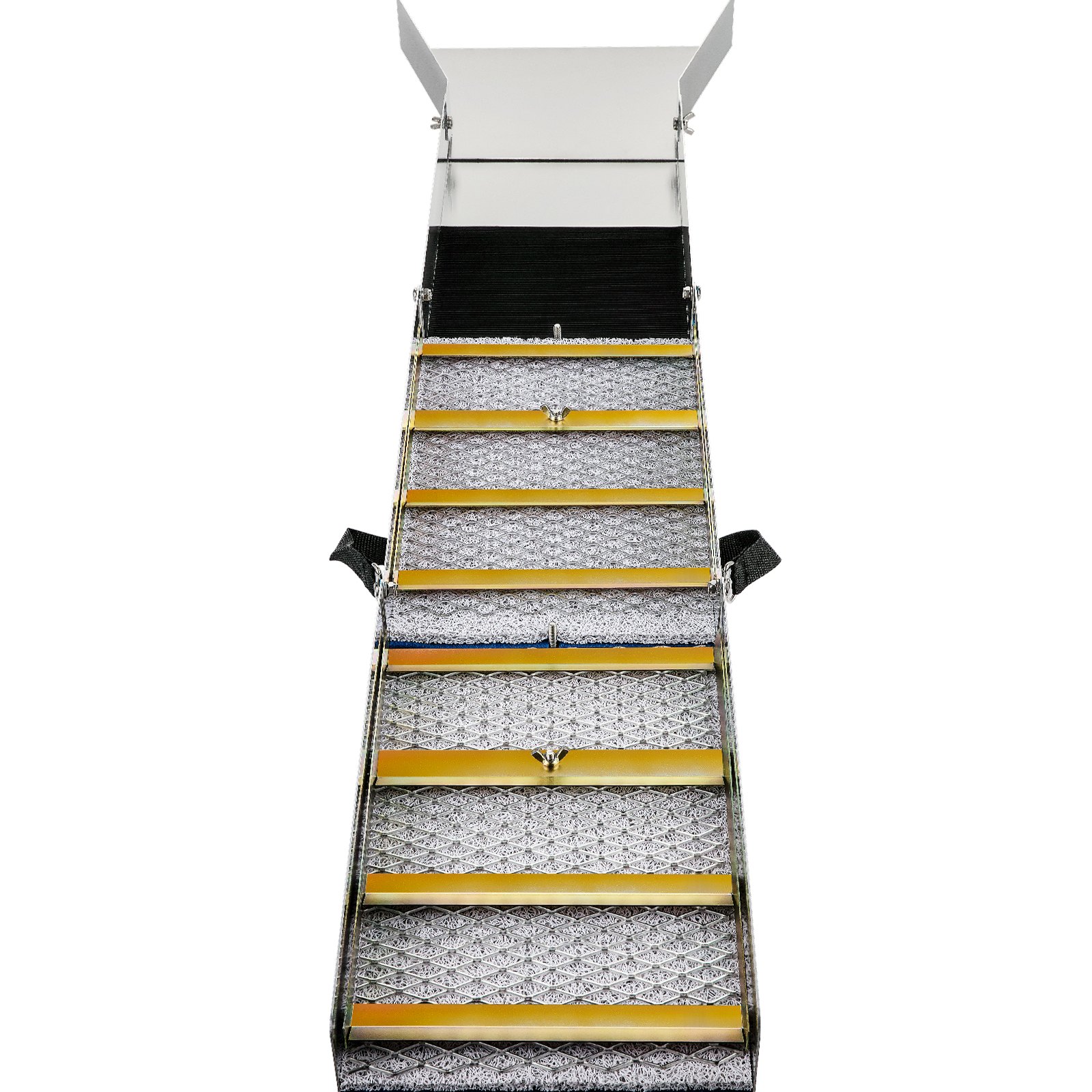 VEVOR Folding Aluminum Alloy Sluice Box, Compact 50\" Sluice Boxes for Gold, Lightweight Gold Sluice Equipment, Portable Sluice Boxes with Miner\'s Moss, River, Creek, Gold Panning, Prospecting, Dredg