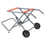 VEVOR tafelzaagstandaard, draagvermogen 158 kg, opvouwbare basis met 8 inch rubberen wielen, eenvoudig op te bergen, universeel voor de meeste merken tafelzagen, 1100 x 760 x 620 mm