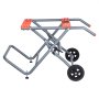 VEVOR tafelzaagstandaard, draagvermogen 158 kg, opvouwbare basis met 8 inch rubberen wielen, eenvoudig op te bergen, universeel voor de meeste merken tafelzagen, 1100 x 760 x 620 mm