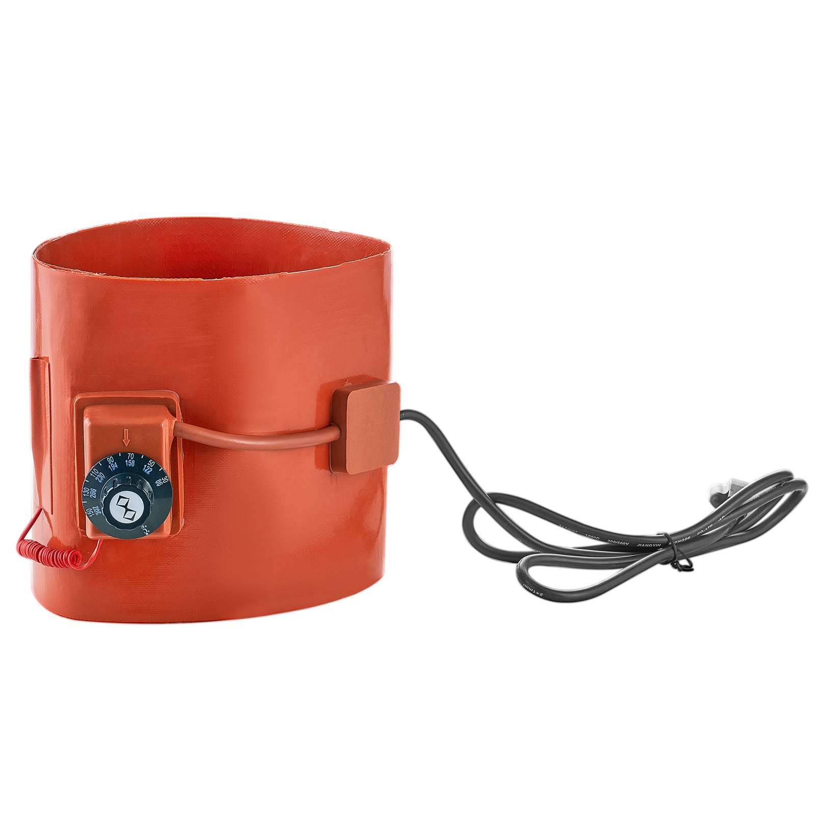 VEVOR Metal Drum Heater, 1200 Watt 10 inch Width, Pail Heating Band for 55 Gallon Barrel, 86-302℉ Adjustable Thermostat, High Efficiency Silicone Grease Keg Heater, CE Tested Orange
