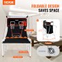 VEVOR Arcade basketbalspel Basketbalring Basketbalstandaard Opvouwbaar 2 spelers