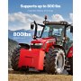 Ballastbak 3-punts Categorie 1 tractor Quick Tach Hitch contragewicht rood