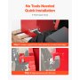 Ballastbak 3-punts Categorie 1 tractor Quick Tach Hitch contragewicht rood