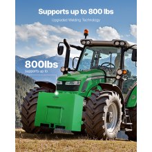 Ballastbak 3-punts Categorie 1 tractor Quick Tach Hitch contragewicht groen