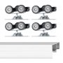 VEVOR Schuifdeurbeslag Railset Schuifdeursysteem 1828 mm, Dubbele rails Schuifdeursysteem Gemaakt van aluminiumlegering, Geschikte deurbreedte 927 mm x 2, Schuifdeurbeslag Draagvermogen 68 kg