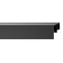 VEVOR Schuifdeurbeslag Railset Schuifdeursysteem 2438 mm, Dubbele rails Schuifdeursysteem Gemaakt van aluminiumlegering, Geschikte deurbreedte 1232 mm x 2, Schuifdeurbeslag Draagvermogen 68 kg