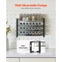 VEVOR Detachable Spice Rack Organizer for Cabinet, 4 Tie Stackable Seasoning Organizer, Spice Jars Kitchen Storage for Countertop Kitchen Pantry Cupboard, 15.8x10.7 in