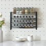 VEVOR Verwijderbaar kruidenrek met 4 lagen, kruidenhouder en organizer, stapelbare kruidenstandaard (401 x 116 x 271 mm), keukenopbergruimte voor op het aanrecht, keukenvoorraadkast, zwart