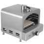 VEVOR Outdoor Pizza Oven, 13" Gasgestookte Pizzamaker, Draagbare Buitenpizza Grill met Verdikte Cordieriet Pizzasteen en Ingebouwde Thermometer, 430 Roestvrijstalen Gasoven voor Kamperen en Achtertuin