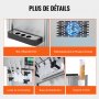 VEVOR Commerciële IJsmachine, 1800W, 3 Smaken, Softijsmachine voor op het aanrecht, 2 x 4L Hoppers, 2 x 1,8L Cilinders, LCD-scherm, Automatische Reiniging, Voorkoeling