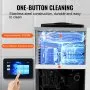 VEVOR Commerciële IJsmachine, 10 L/u Uitvoer, Softijsmachine, Enkele Smaak, Aanrecht, 4 L Vultrechter, 1,6 L Cilinder, Touchscreen, Automatische Reiniging, Voorkoelen Snackrepen