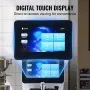 VEVOR Commerciële IJsmachine, 10 L/u Uitvoer, Softijsmachine, Enkele Smaak, Aanrecht, 4 L Vultrechter, 1,6 L Cilinder, Touchscreen, Automatische Reiniging, Voorkoelen Snackrepen