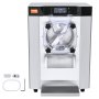 VEVOR Commerciële IJsmachine, 12 L/u Enkele Smaak IJsmachine voor op het aanrecht voor Hard Serve, 4,5 L RVS Cilinder, LED-paneel, Automatische voorkoeling met reiniging