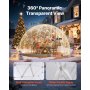 VEVOR Garden Dome Tent, 9.5 x 5.7 ft Outdoor Clear Bubble Tent for 2-4 Person, Weatherproof Geodesic Dome Greenhouse with Window, PVC Igloo Tents for Backyard Patios Camping Party Wedding